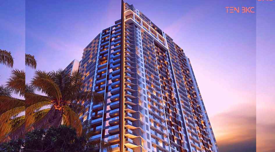 Adani-10-BKC-Elevation-Image-Eye-View-Night