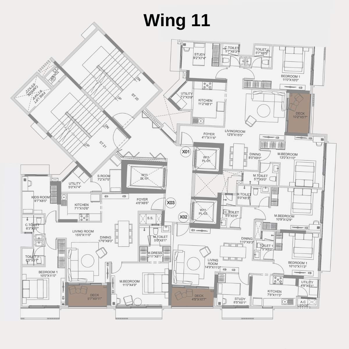 Adani-10-BKC-Floor-Plan-Zone-C-Wing-11