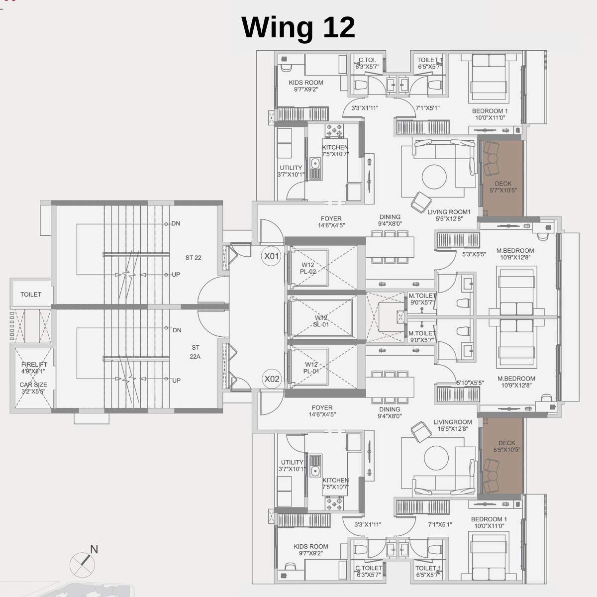 Adani-10-BKC-Floor-Plan-Zone-C-Wing-12